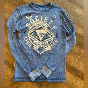 Society mens long sleeve T shirt